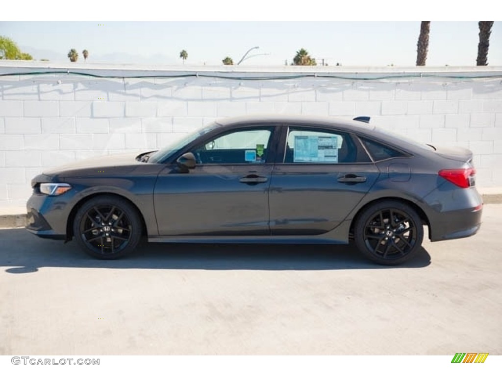 Meteorite Gray Metallic 2023 Honda Civic Sport Sedan Exterior Photo #145415338