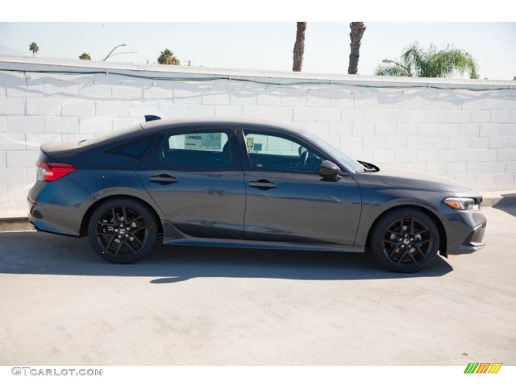 Meteorite Gray Metallic 2023 Honda Civic Sport Sedan Exterior Photo #145415405