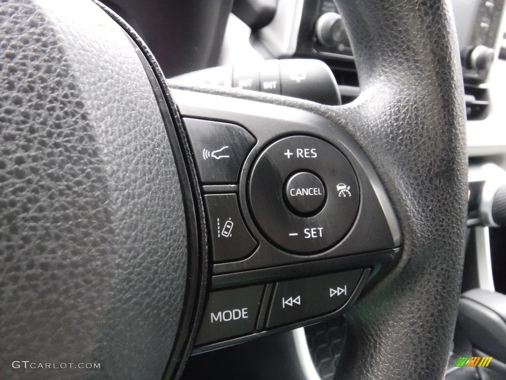 2020 Toyota RAV4 XLE AWD Hybrid Light Gray Steering Wheel Photo #145415618