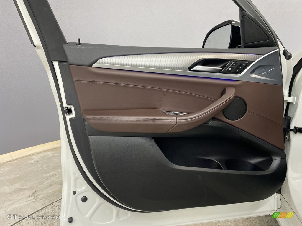 2020 BMW X4 xDrive30i Mocha Door Panel Photo #145416001