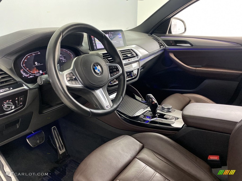 Mocha Interior 2020 BMW X4 xDrive30i Photo #145416046