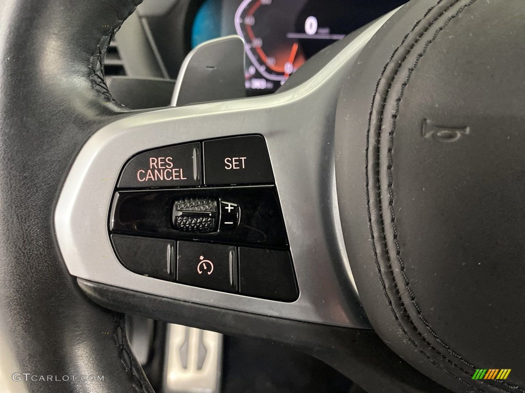 2020 BMW X4 xDrive30i Mocha Steering Wheel Photo #145416094