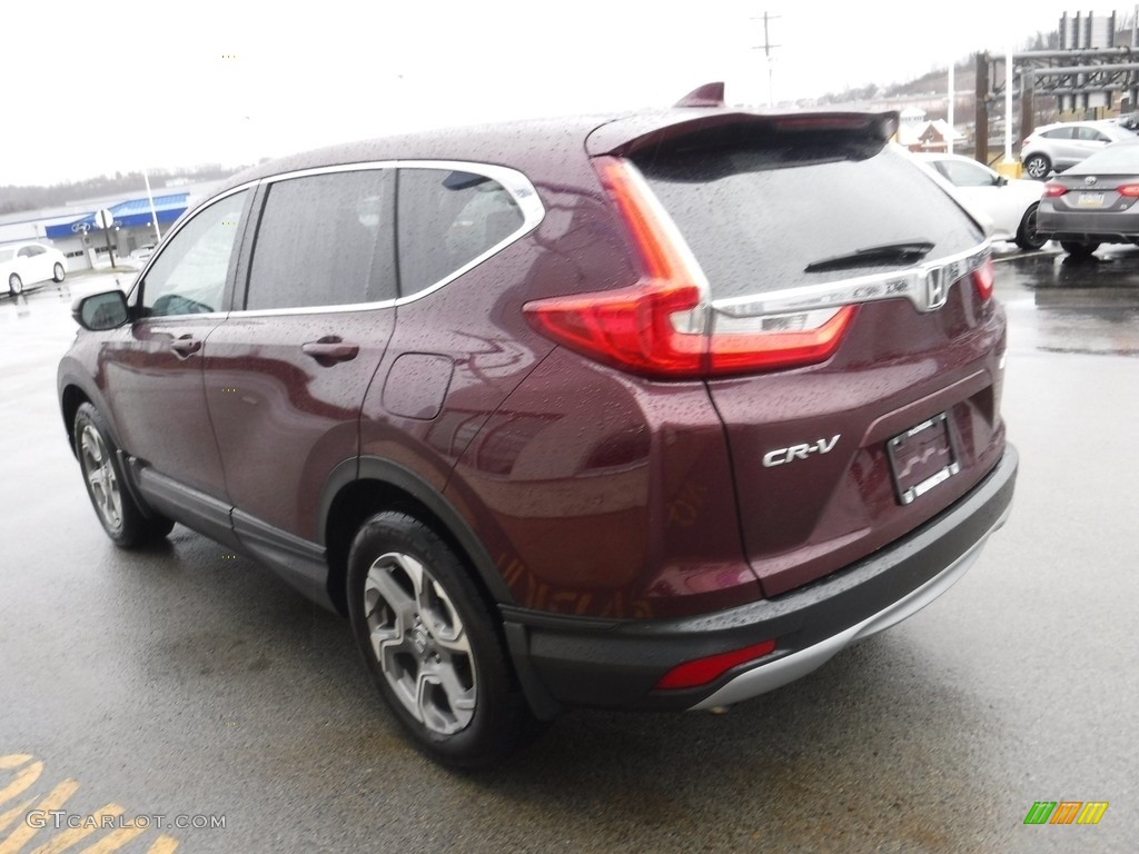 2018 CR-V EX-L AWD - Basque Red Pearl II / Gray photo #8