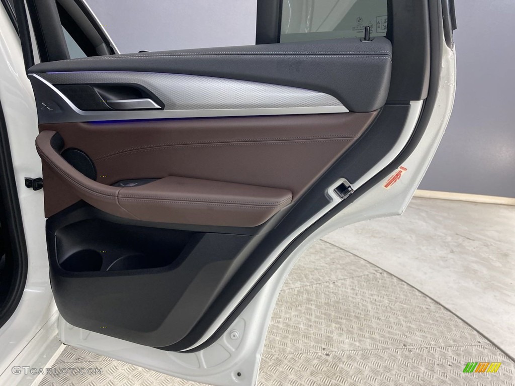 2020 BMW X4 xDrive30i Mocha Door Panel Photo #145416355