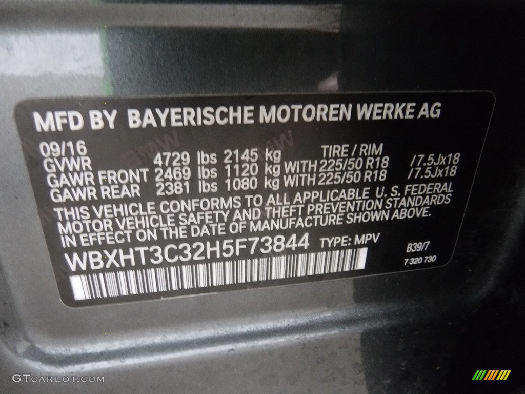 2017 X1 xDrive28i - Mineral Grey Metallic / Black photo #37