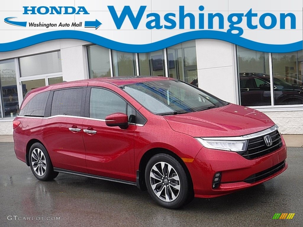 2022 Odyssey EX-L - Radiant Red Metallic II / Beige photo #1