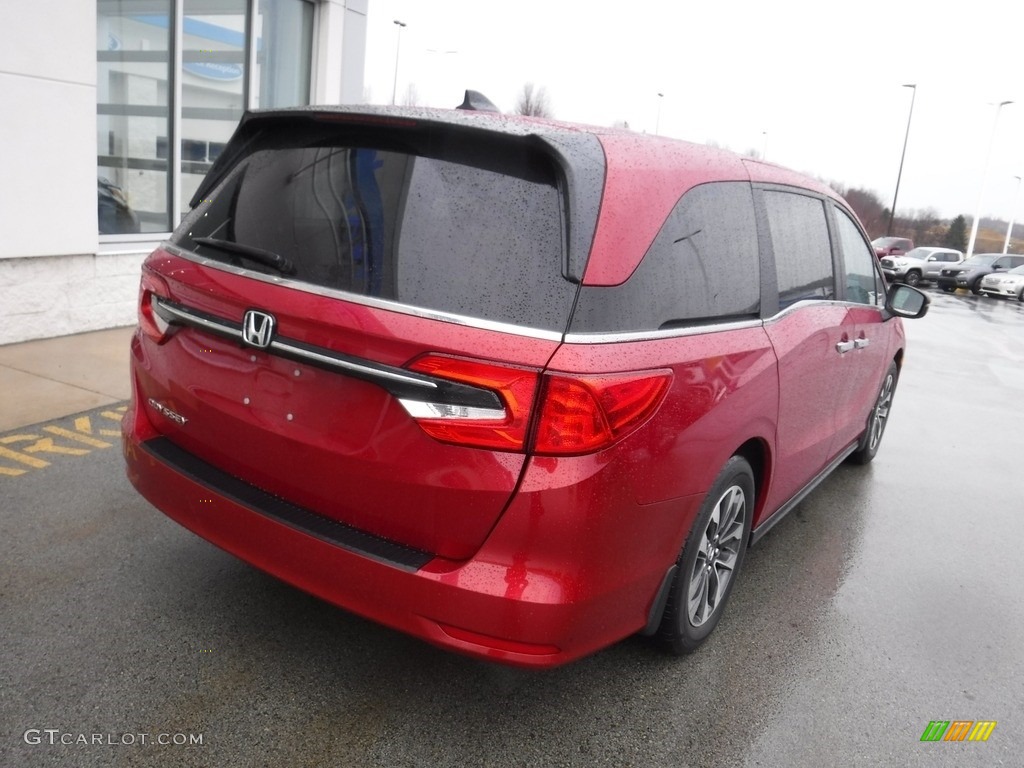 2022 Odyssey EX-L - Radiant Red Metallic II / Beige photo #10