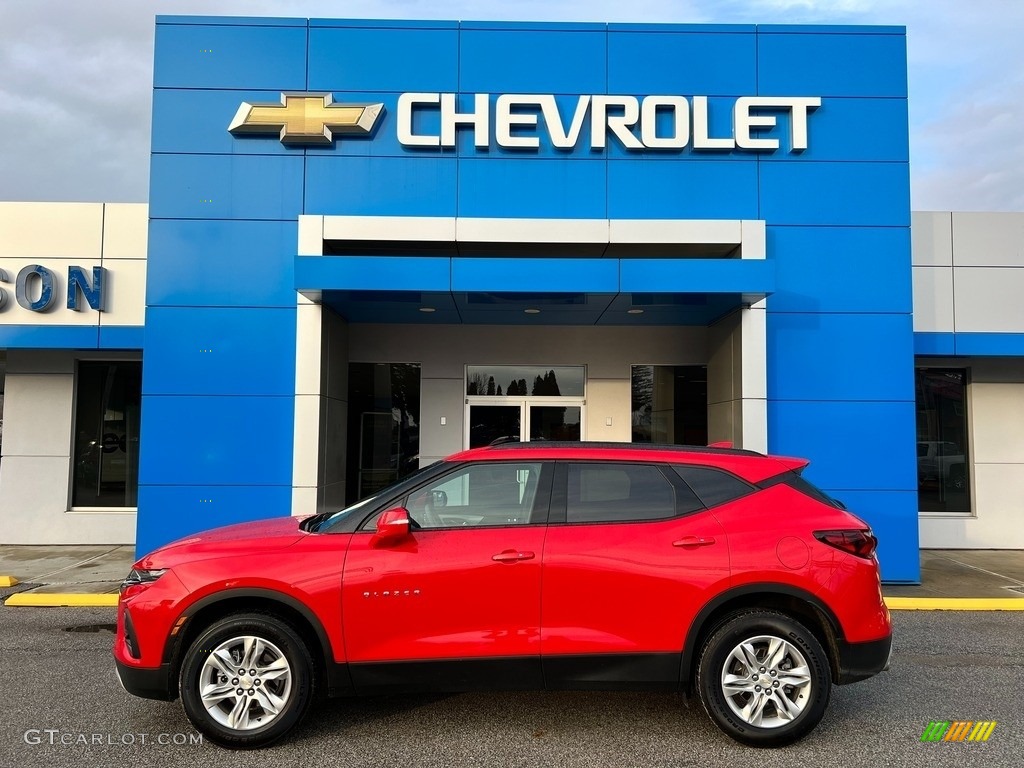 Red Hot 2021 Chevrolet Blazer LT Exterior Photo #145418268