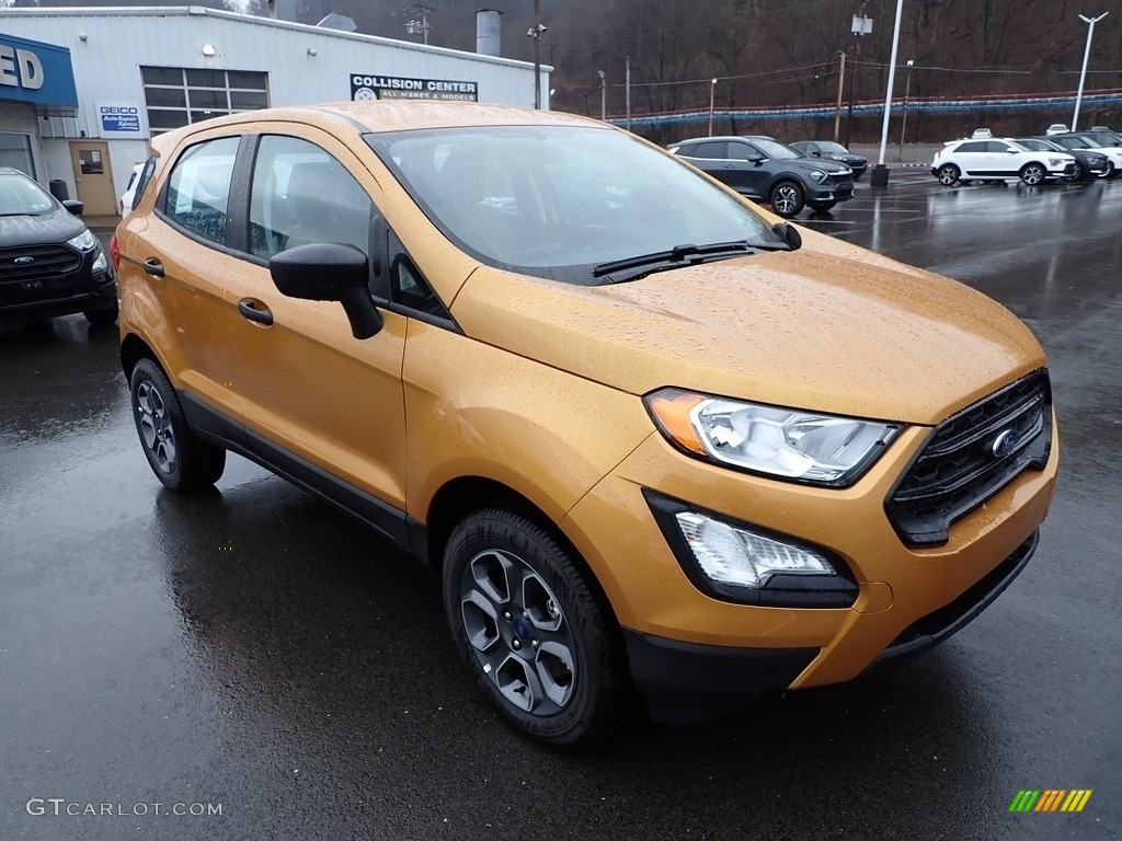 Luxe Yellow Metallic 2022 Ford EcoSport S 4WD Exterior Photo #145418301