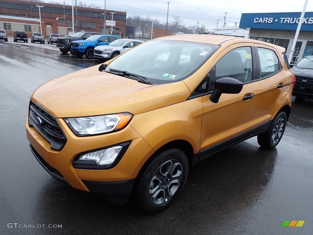 Luxe Yellow Metallic 2022 Ford EcoSport S 4WD Exterior Photo #145418340