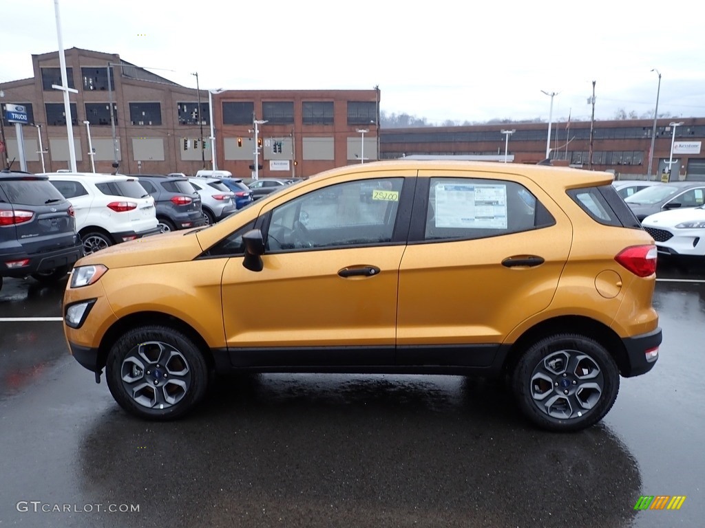 Luxe Yellow Metallic 2022 Ford EcoSport S 4WD Exterior Photo #145418361