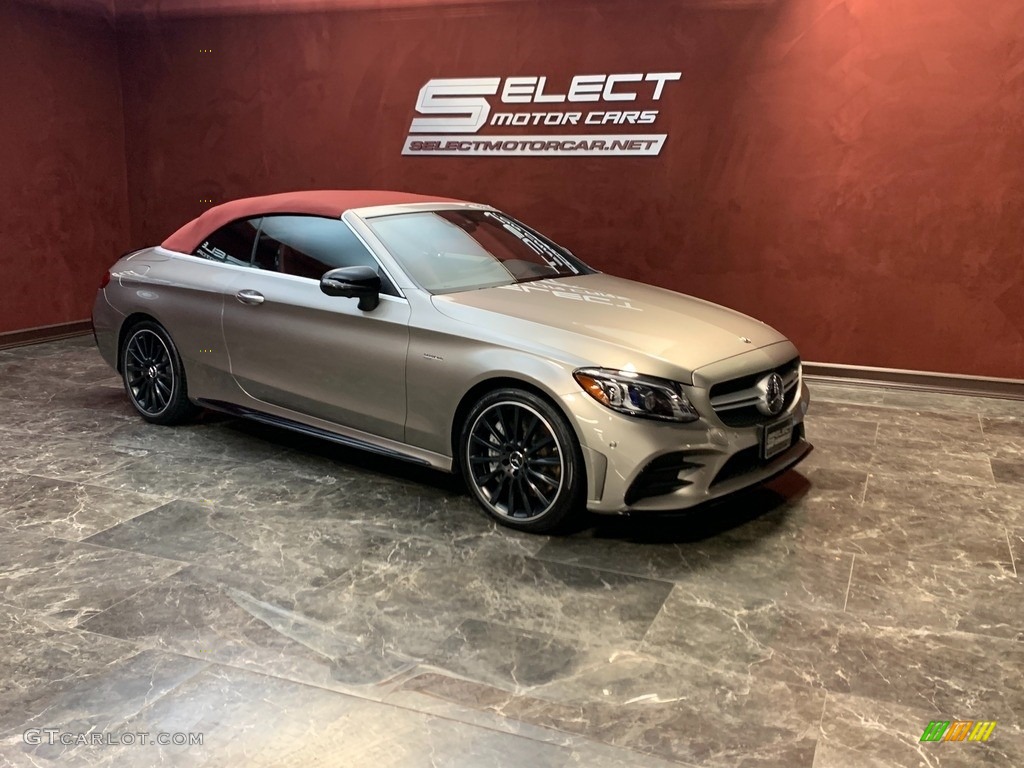 2019 C 43 AMG 4Matic Cabriolet - Mojave Silver Metallic / Cranberry Red/Black photo #3