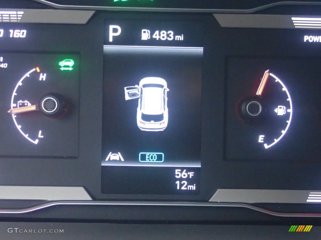 2023 Hyundai Tucson Blue Hybrid AWD Gauges Photo #145420137
