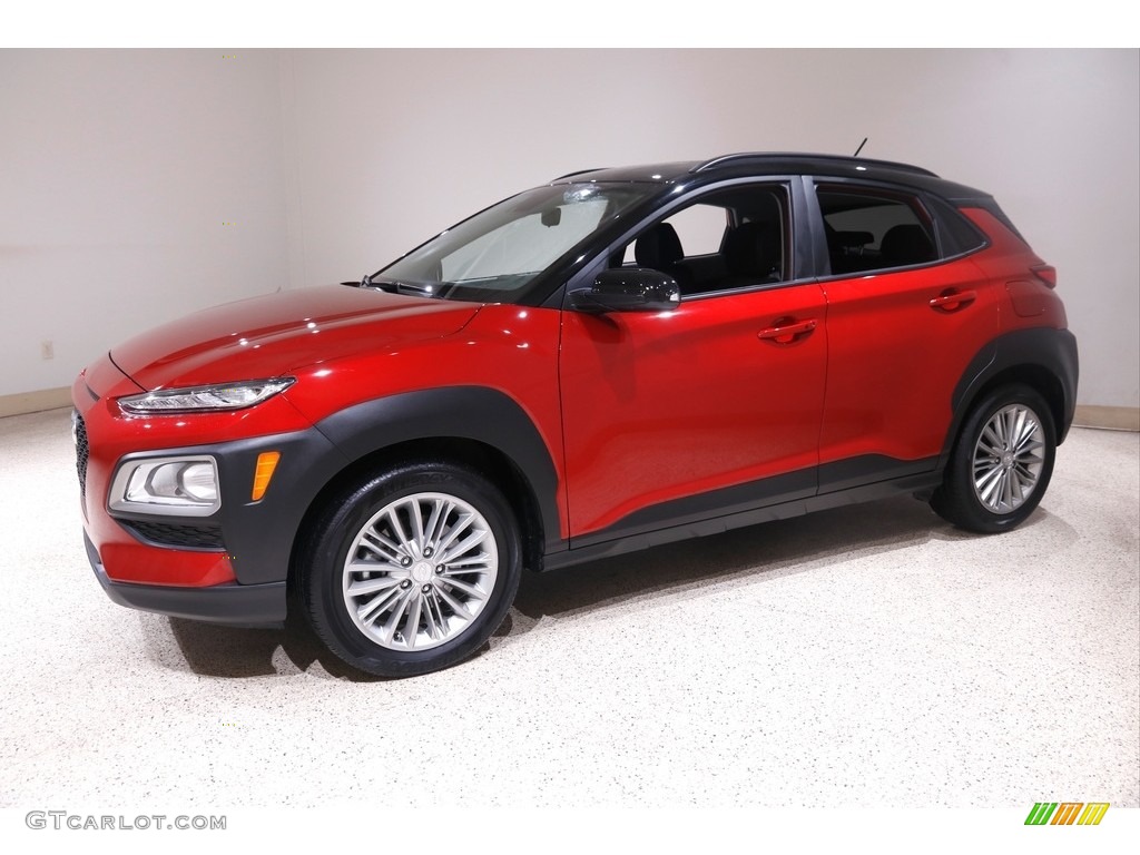 2020 Kona SEL AWD - Pulse Red / Gray/Black photo #3