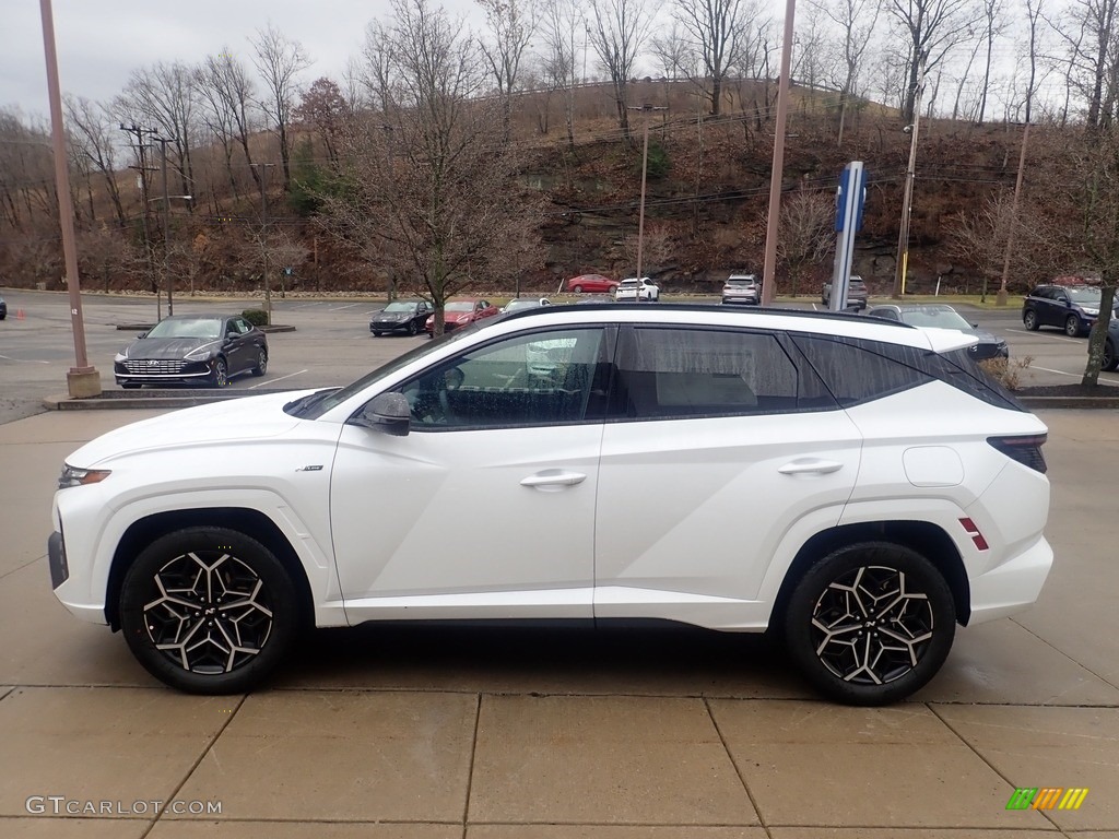 White Pearl 2023 Hyundai Tucson N-Line AWD Exterior Photo #145420296