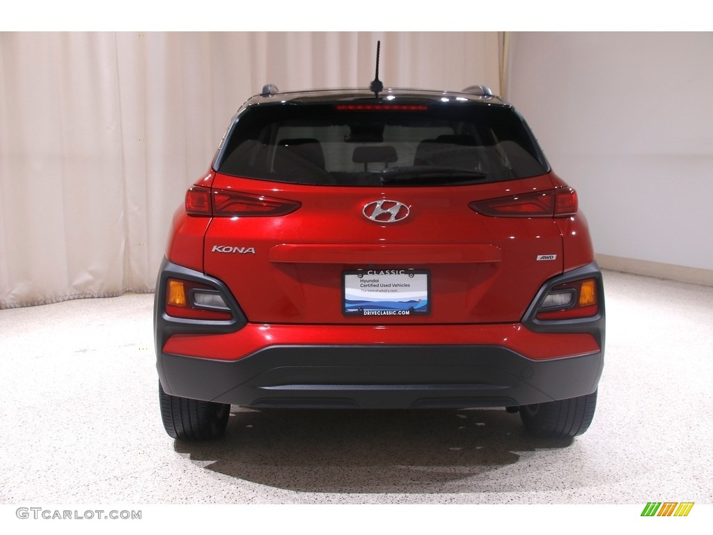 2020 Kona SEL AWD - Pulse Red / Gray/Black photo #18
