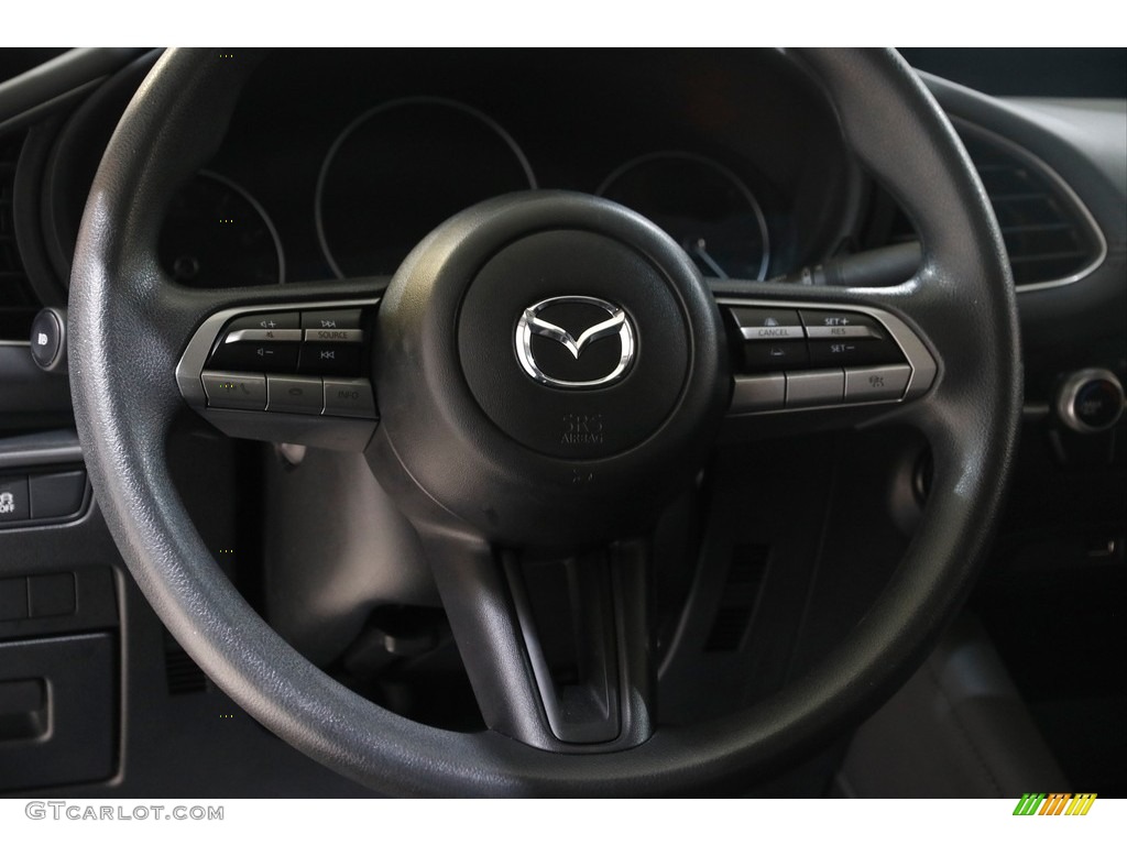 2020 Mazda MAZDA3 Sedan Black Steering Wheel Photo #145421517