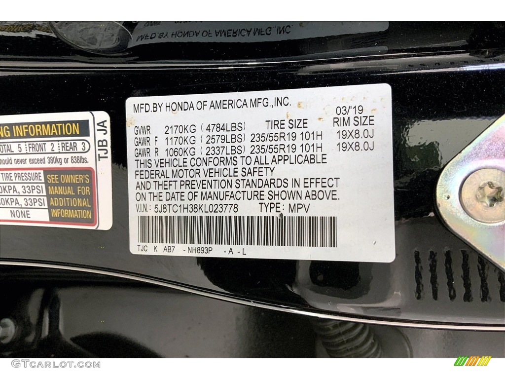 2019 RDX FWD - Majestic Black Pearl / Ebony photo #31