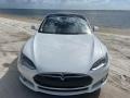 2015 Solid White Tesla Model S 85D  photo #4