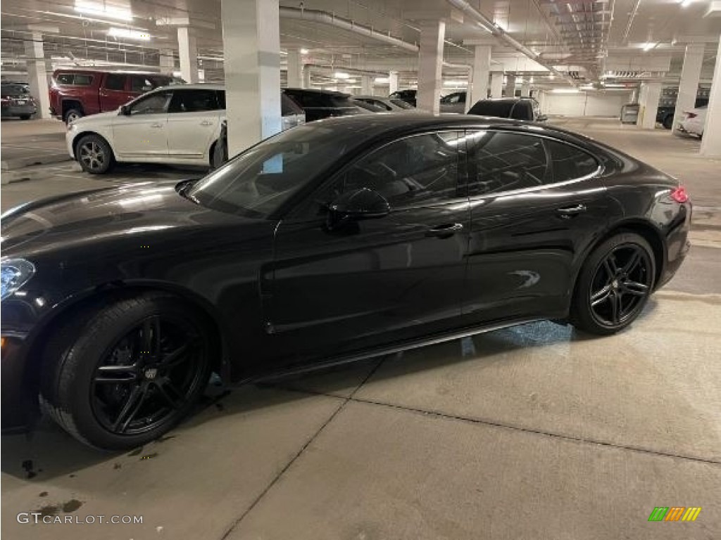 2018 Panamera 4 - Black / Cohiba Brown Club Leather photo #1