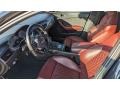 2017 Audi S6 Arras Red Interior Front Seat Photo