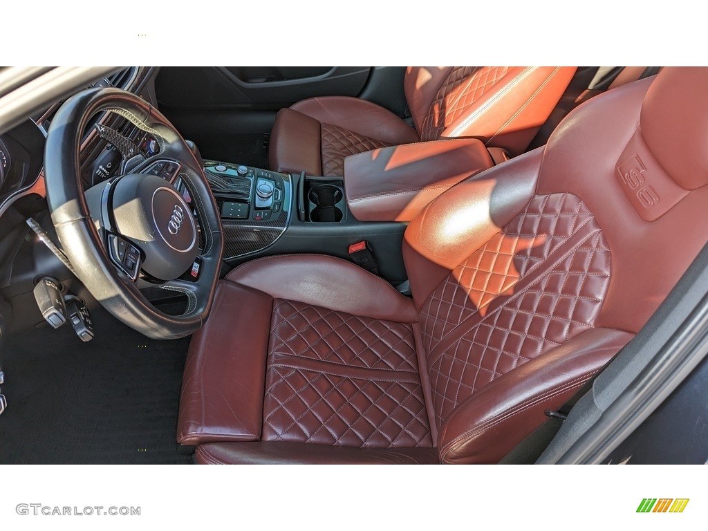 Arras Red Interior 2017 Audi S6 4.0 TFSI Prestige quattro Photo #145425795
