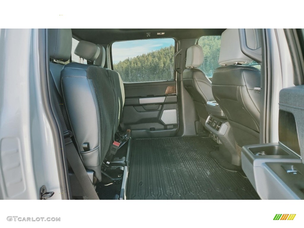 Black Interior 2023 Ford F150 Lightning Lariat 4x4 Photo #145426308