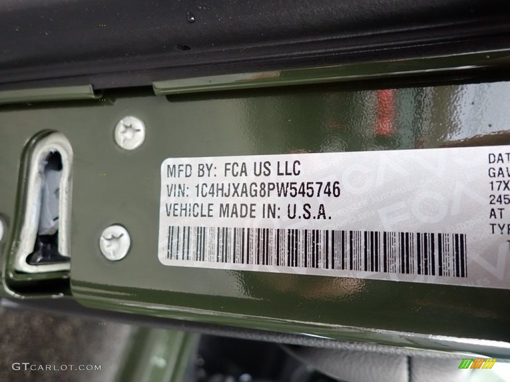 2023 Wrangler Sport 4x4 - Sarge Green / Black photo #14