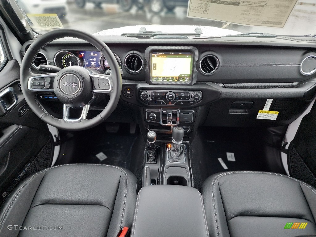 Black Interior 2023 Jeep Wrangler Unlimited Sahara 4XE Hybrid Photo #145428399