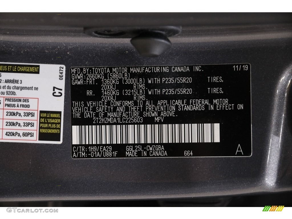 2020 RX 350 AWD - Nebula Gray Pearl / Black photo #24
