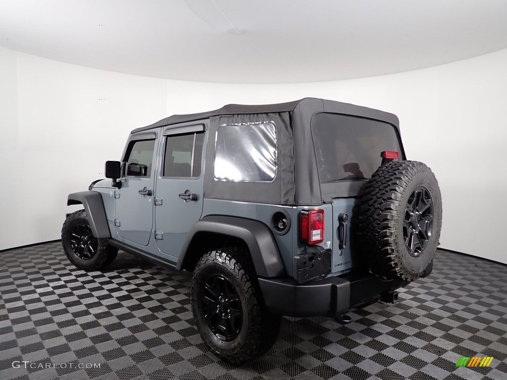 2015 Wrangler Unlimited Willys Wheeler 4x4 - Anvil / Black photo #4