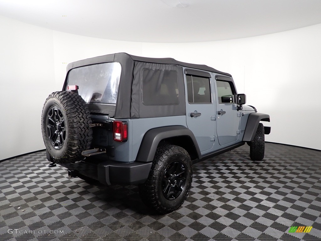 2015 Wrangler Unlimited Willys Wheeler 4x4 - Anvil / Black photo #8