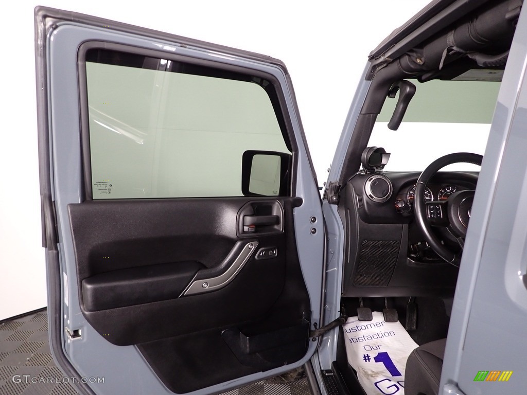 2015 Wrangler Unlimited Willys Wheeler 4x4 - Anvil / Black photo #9