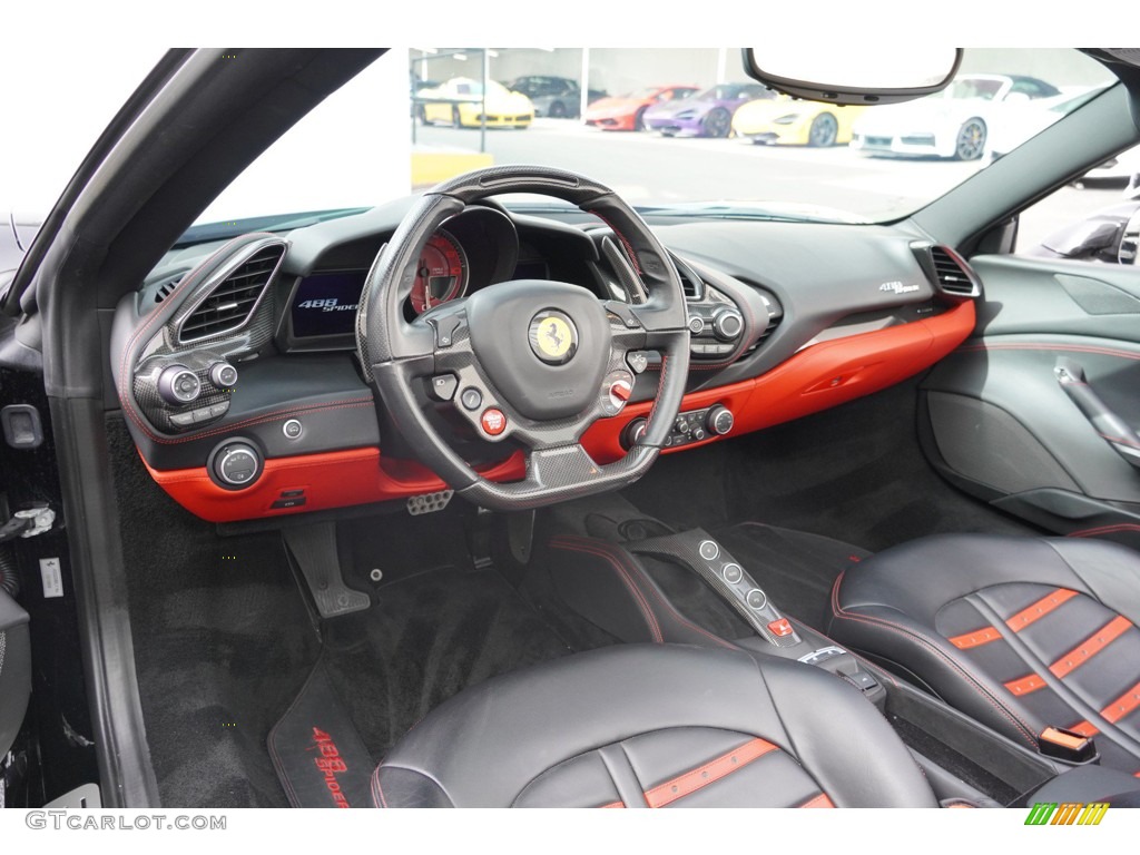 Black Interior 2018 Ferrari 488 Spider Standard 488 Spider Model Photo #145430757