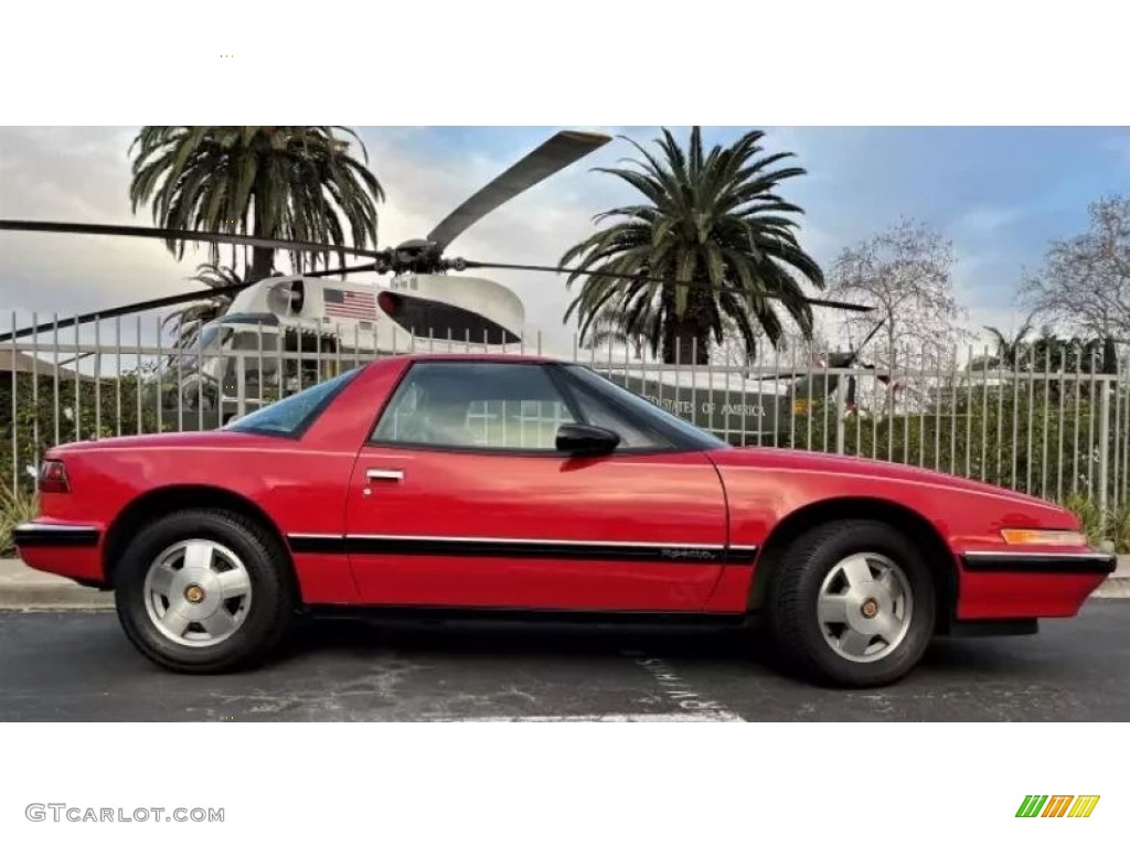 Bright Red 1989 Buick Reatta Coupe Exterior Photo #145431222
