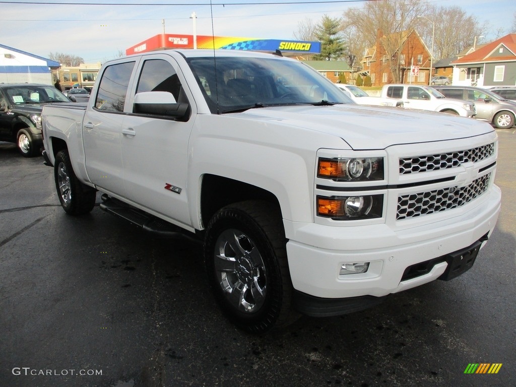 Summit White 2014 Chevrolet Silverado 1500 LTZ Z71 Crew Cab 4x4 Exterior Photo #145431456