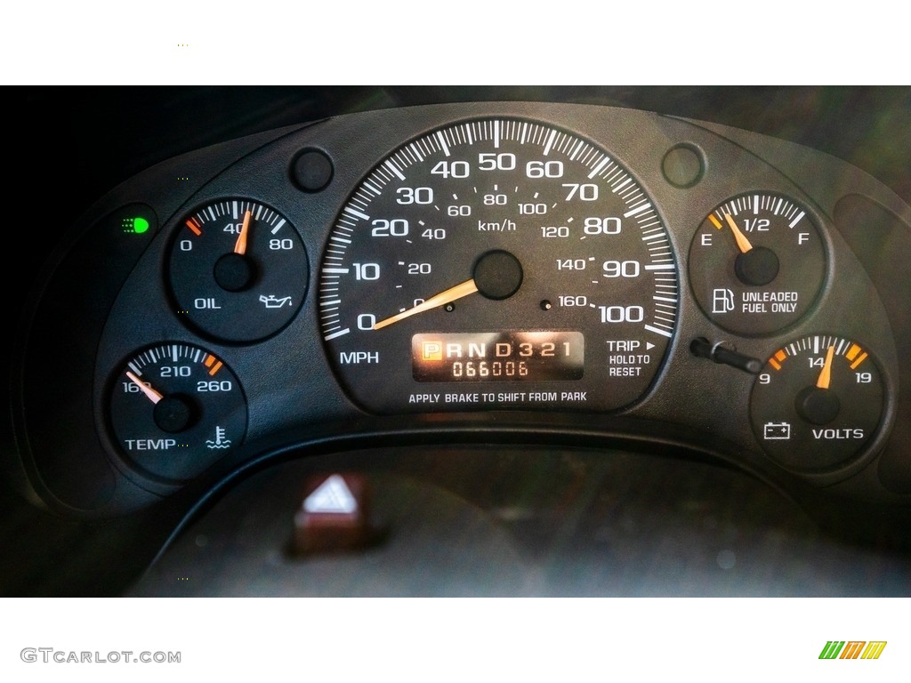 2002 Chevrolet Express 3500 Extended Cargo Van Gauges Photo #145431666