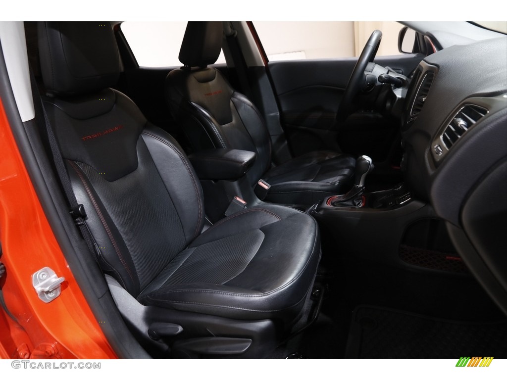 2017 Compass Trailhawk 4x4 - Spitfire Orange / Black/Ruby Red photo #17