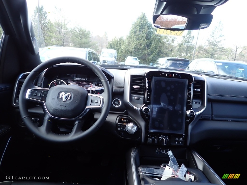 2023 Ram 1500 Laramie Crew Cab 4x4 Black Dashboard Photo #145432626