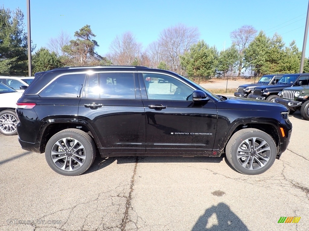 Diamond Black Crystal Pearl 2023 Jeep Grand Cherokee Overland 4XE Exterior Photo #145433232