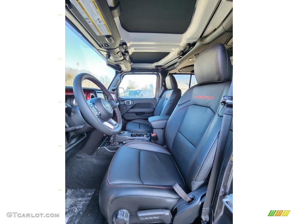 Black Interior 2023 Jeep Wrangler Unlimited Rubicon 4x4 Photo #145433463