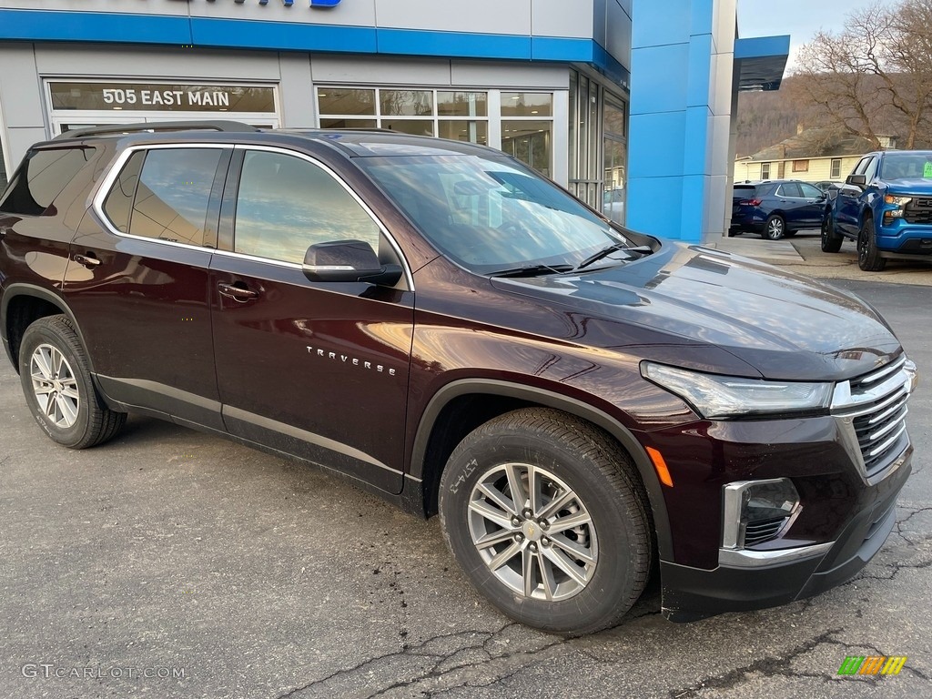 2023 Traverse LT AWD - Black Cherry Metallic / Jet Black photo #6