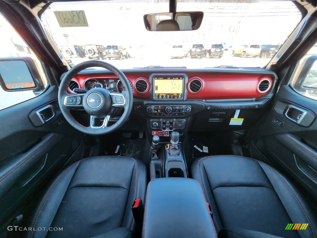 Black Interior 2023 Jeep Wrangler Unlimited Rubicon 4x4 Photo #145433502