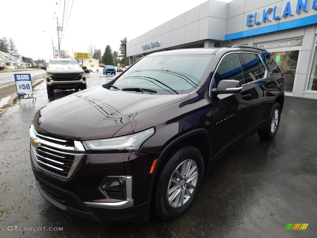 2023 Traverse LT AWD - Black Cherry Metallic / Jet Black photo #9