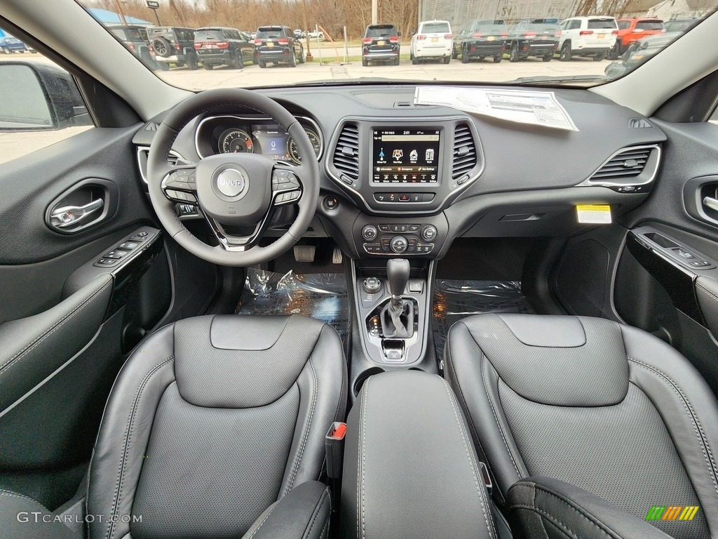 Black Interior 2023 Jeep Cherokee Altitude Lux 4x4 Photo #145433703