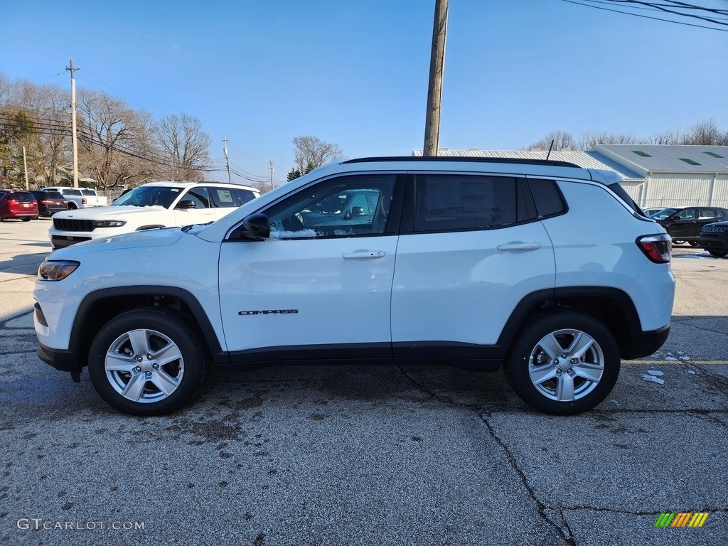 Bright White 2022 Jeep Compass Latitude 4x4 Exterior Photo #145433763