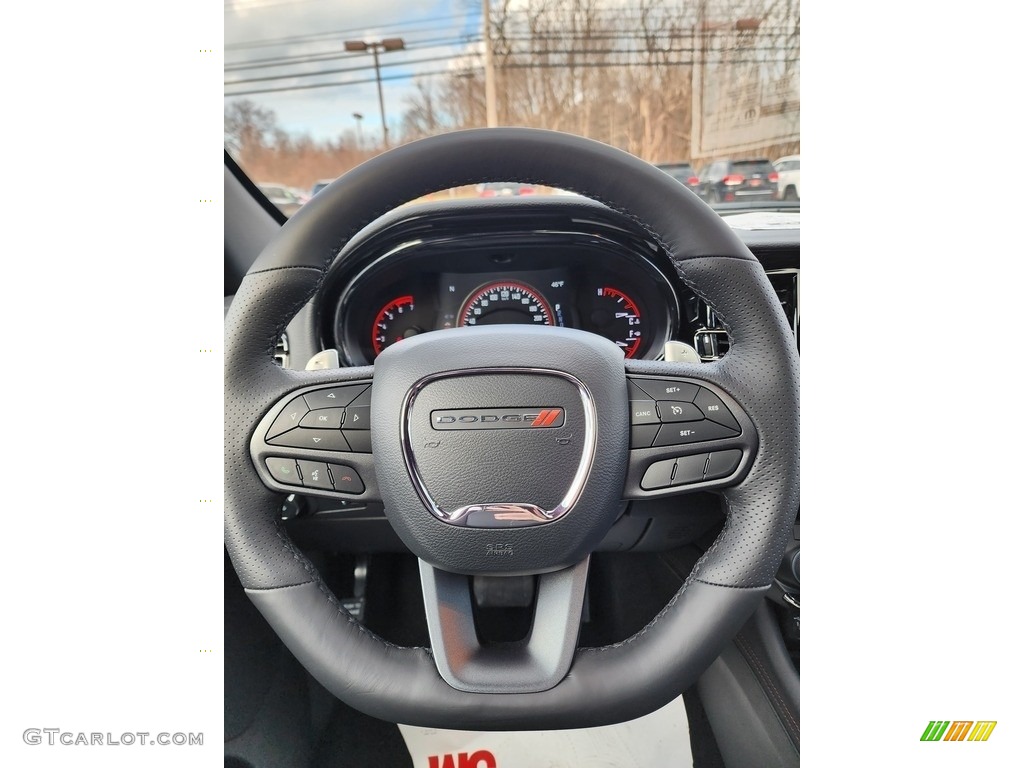 2022 Dodge Durango R/T AWD Black Steering Wheel Photo #145433925
