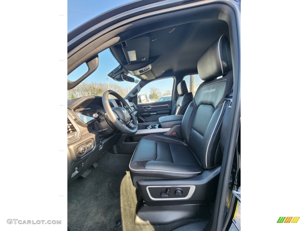 Black Interior 2023 Ram 1500 Laramie Crew Cab 4x4 Photo #145434045