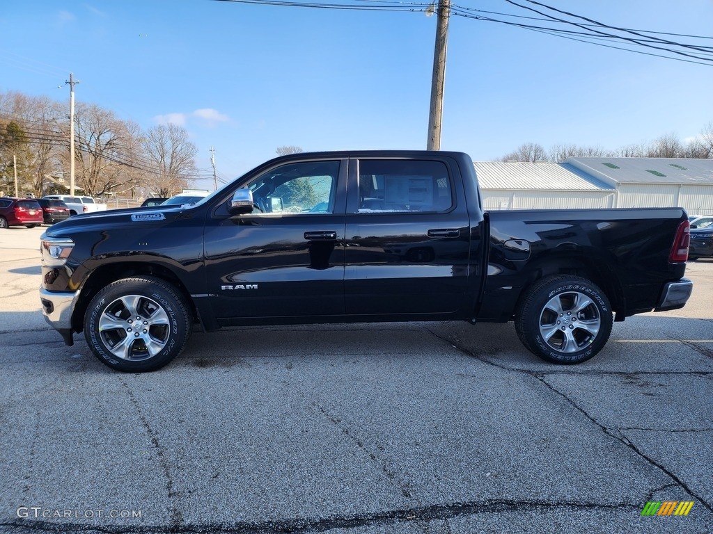 Diamond Black Crystal Pearl 2023 Ram 1500 Laramie Crew Cab 4x4 Exterior Photo #145434123