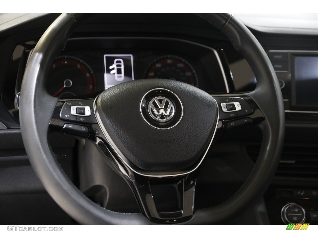 2020 Volkswagen Jetta SE Titan Black Steering Wheel Photo #145434309
